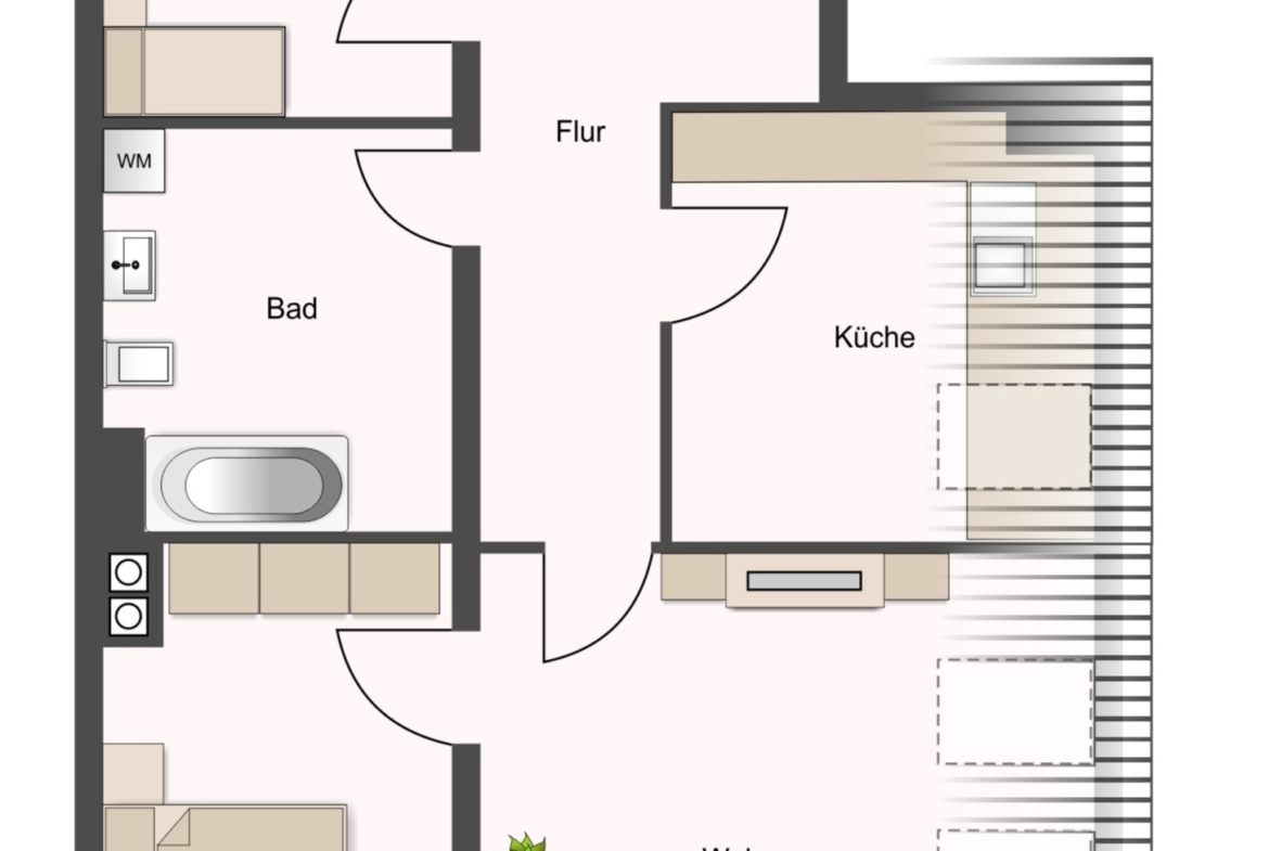Wohnung 11: 3-R-WE; 80,00 m²
