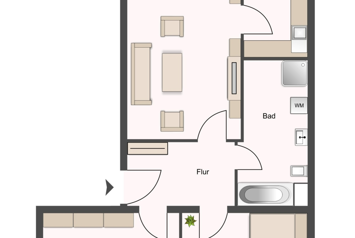Wohnung 7: 3-R-WE; 72,60 m²