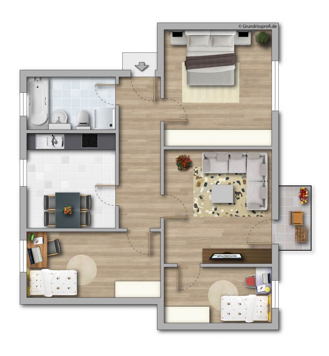 Grundriß (schematisch)