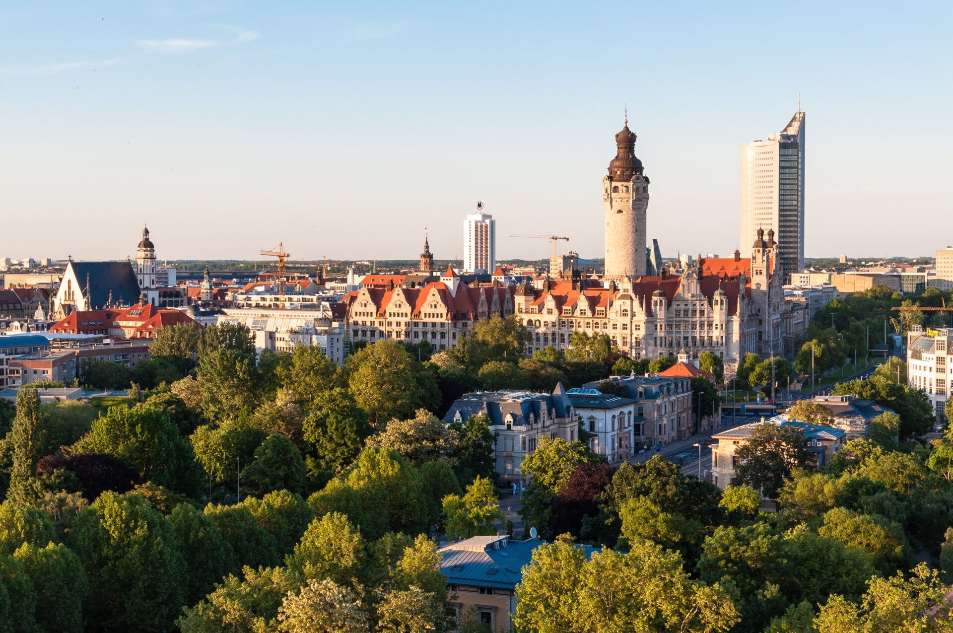 Luftblick Leipzig