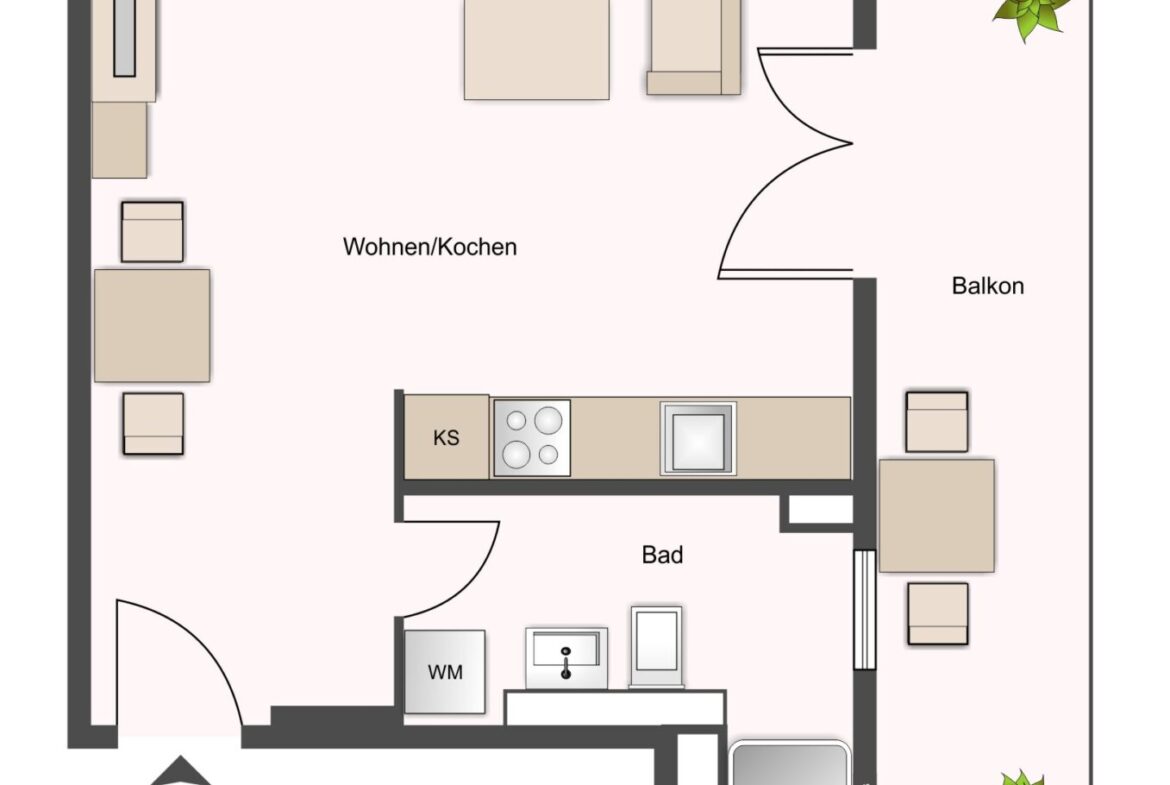 Grundriss - WE04 - 41,37 m²