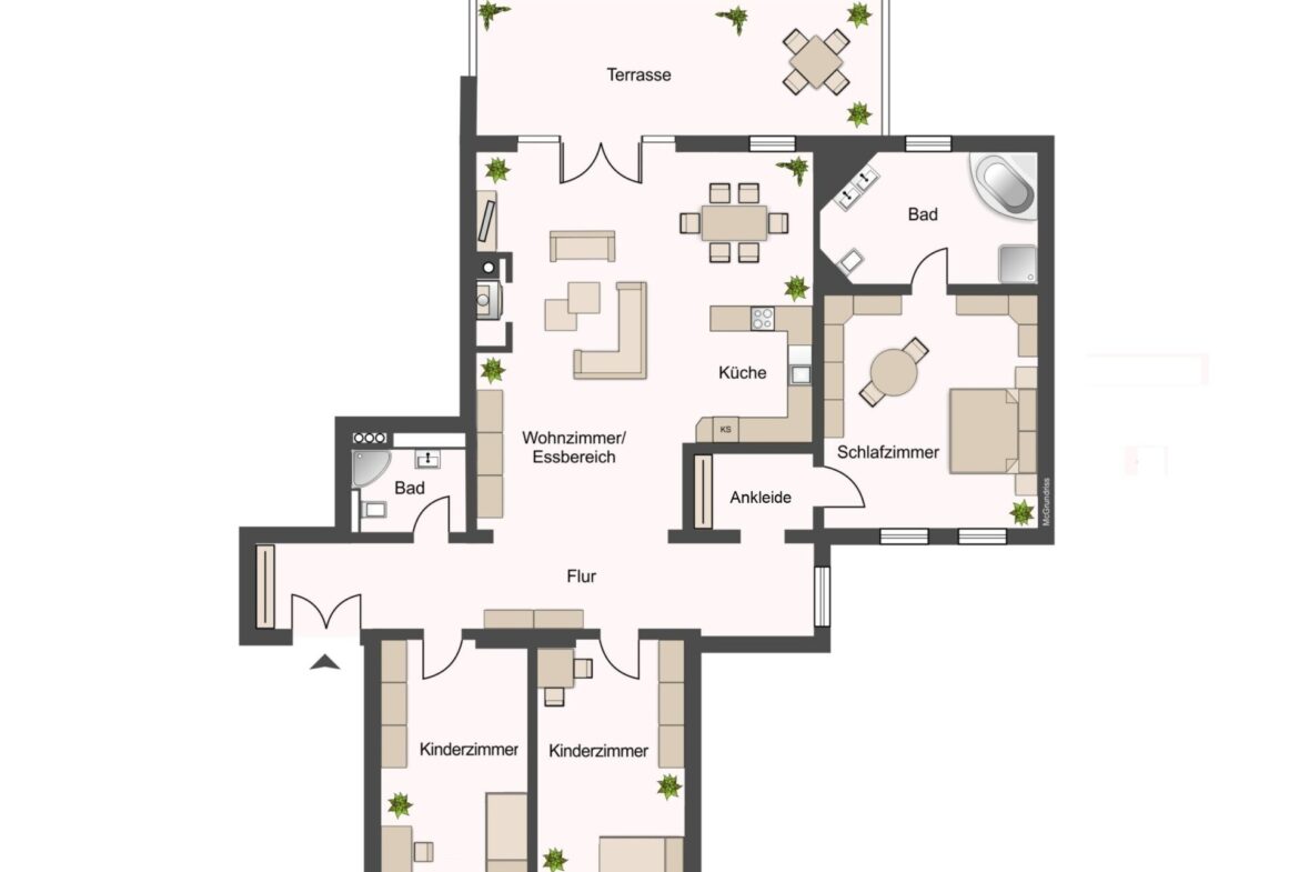 Grundriss - ca. 160 m² Wohnfläche