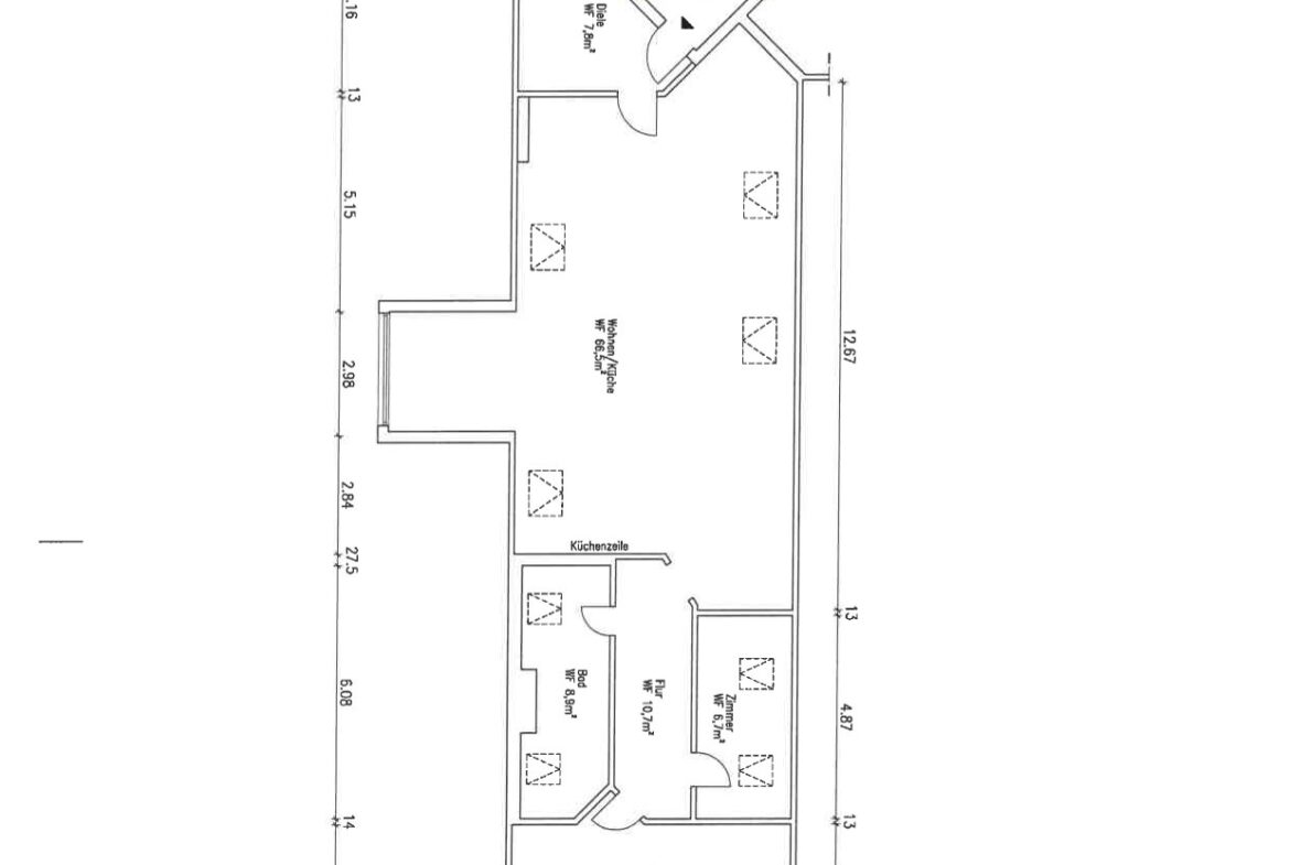 Grundriss WE 91-1