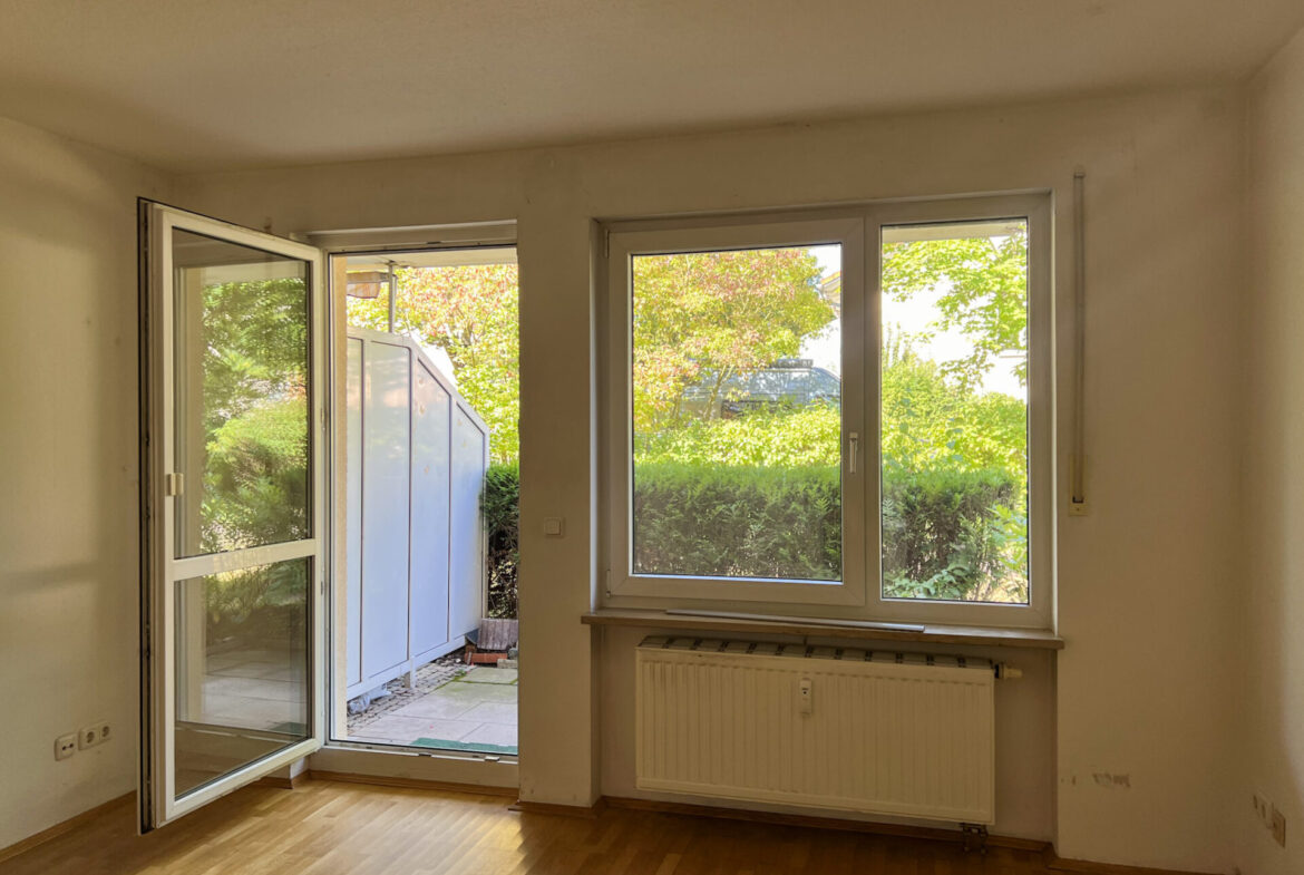 Fensterfront im Wohnzimmer