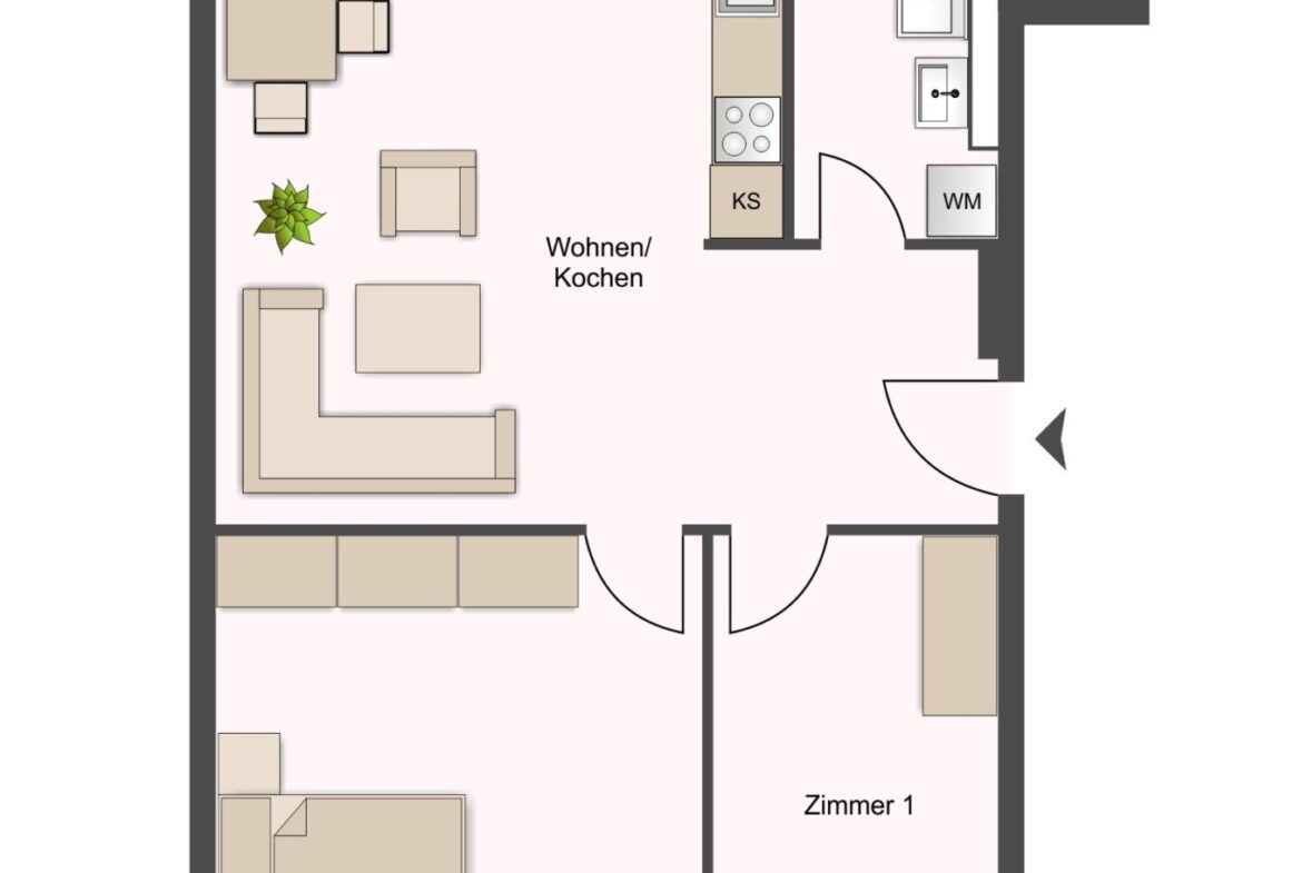 Grundriss - WE05 - 73,67 m²