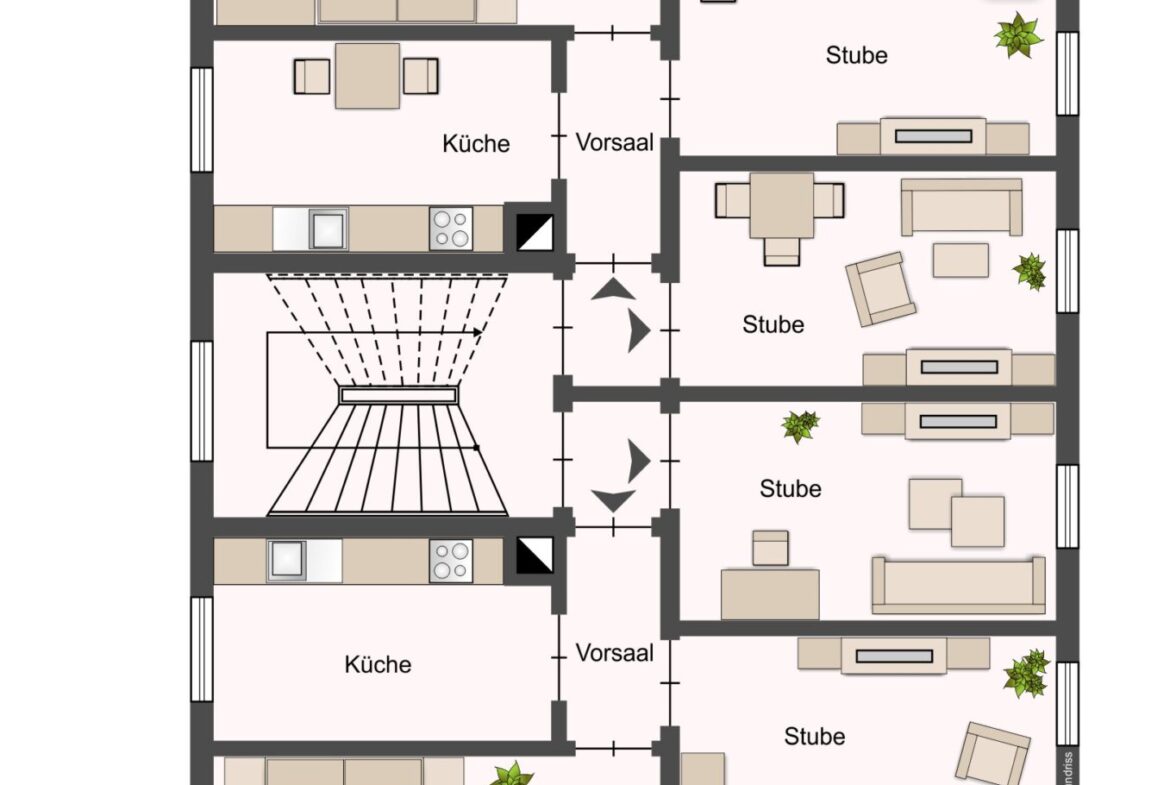 Grundriss 1. und 2. Obergeschosse