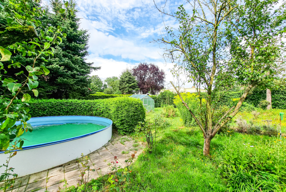 Blick in den begrünten Garten