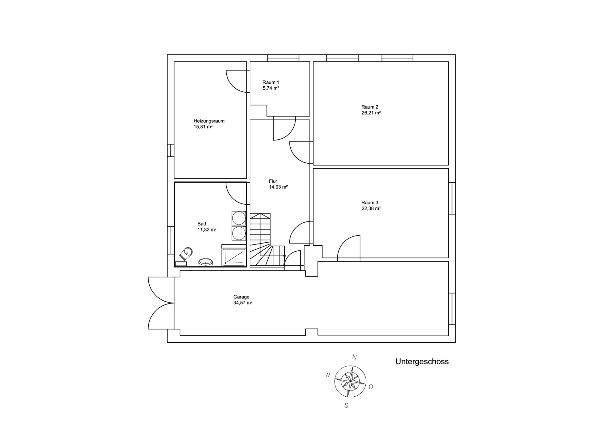 Grundriss Untergeschoss