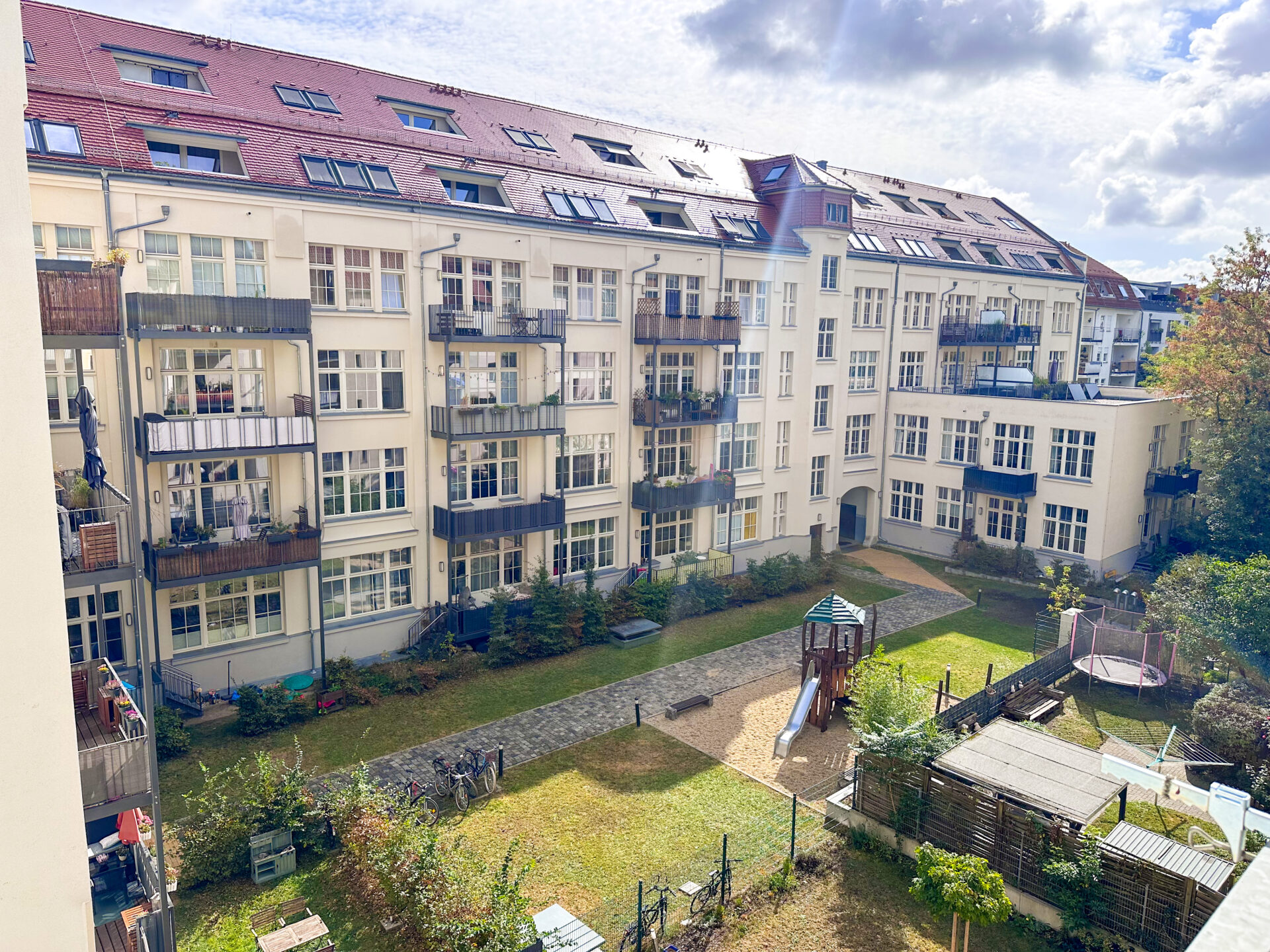 Toller Blick in den Innenhof