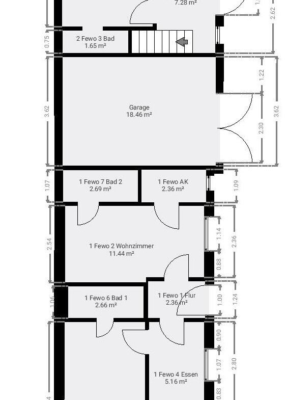 Grundriss Nebenhaus Erdgeschoss