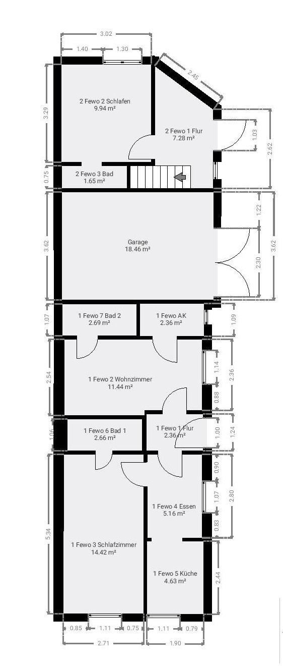 Grundriss Nebenhaus Erdgeschoss