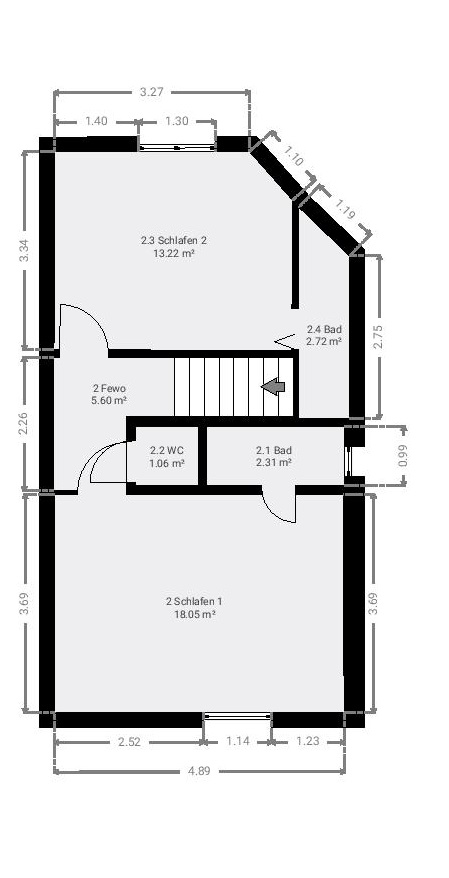 Grundriss Nebenhaus Dachgeschoss