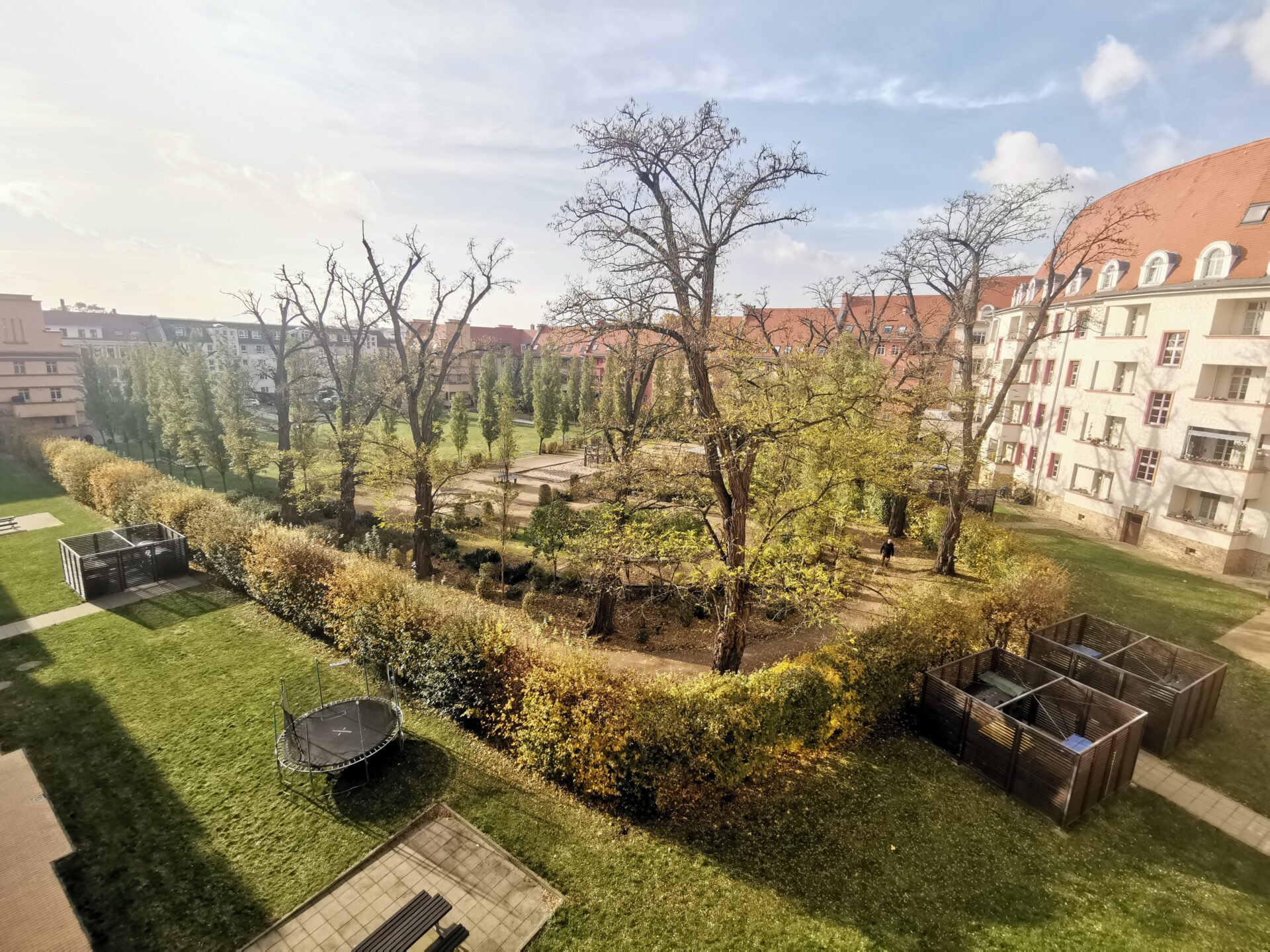 Blick vom Balkon