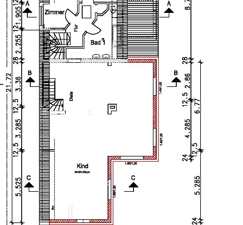 Grundriss DG Bestand+Erweiterung