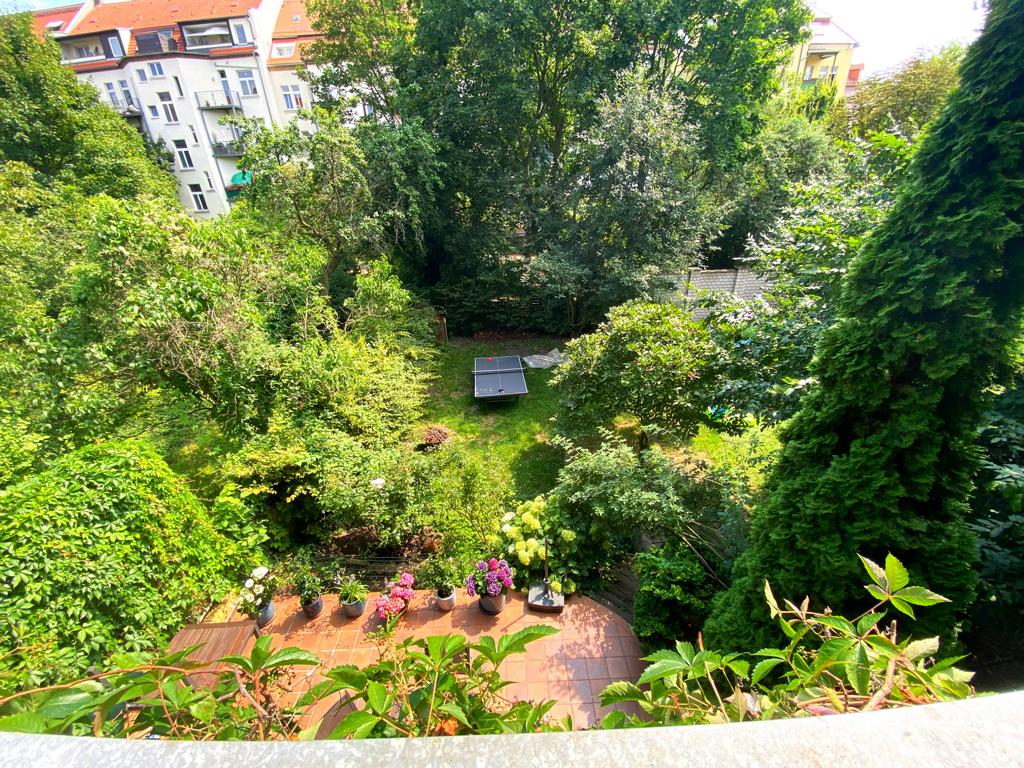 Blick vom Balkon