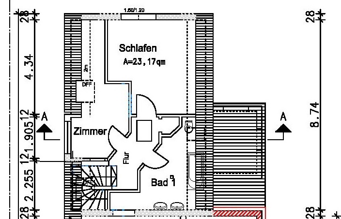 Grundriss DG Haupthaus