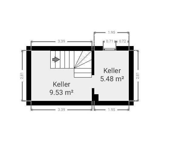 Grundriss Keller