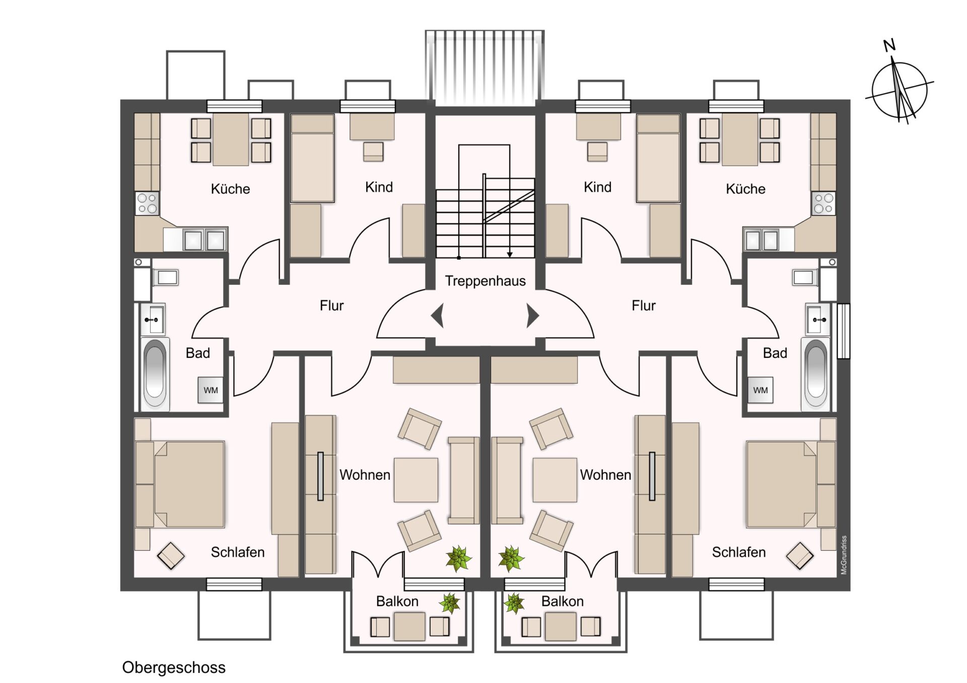 Grundriss Obergeschoss