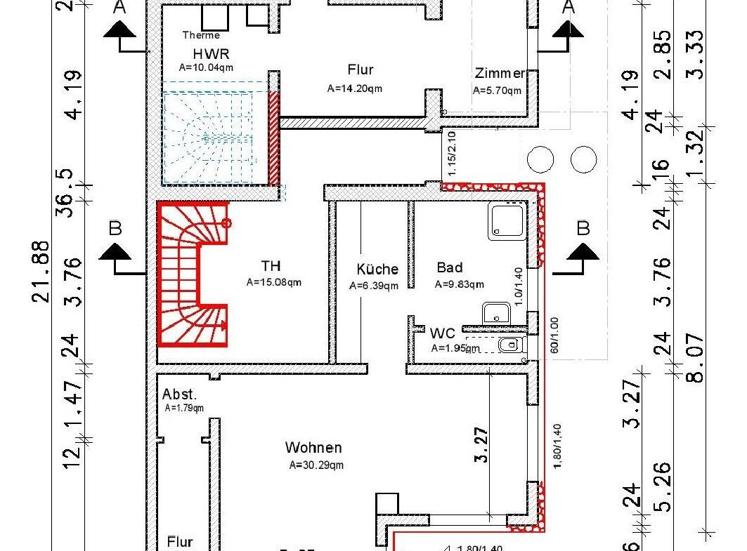 Grundriss EG Bestand+Erweiterung