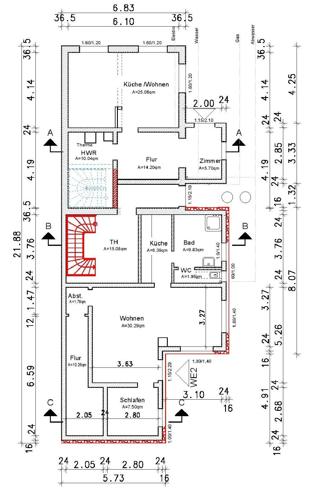 Grundriss EG Bestand+Erweiterung