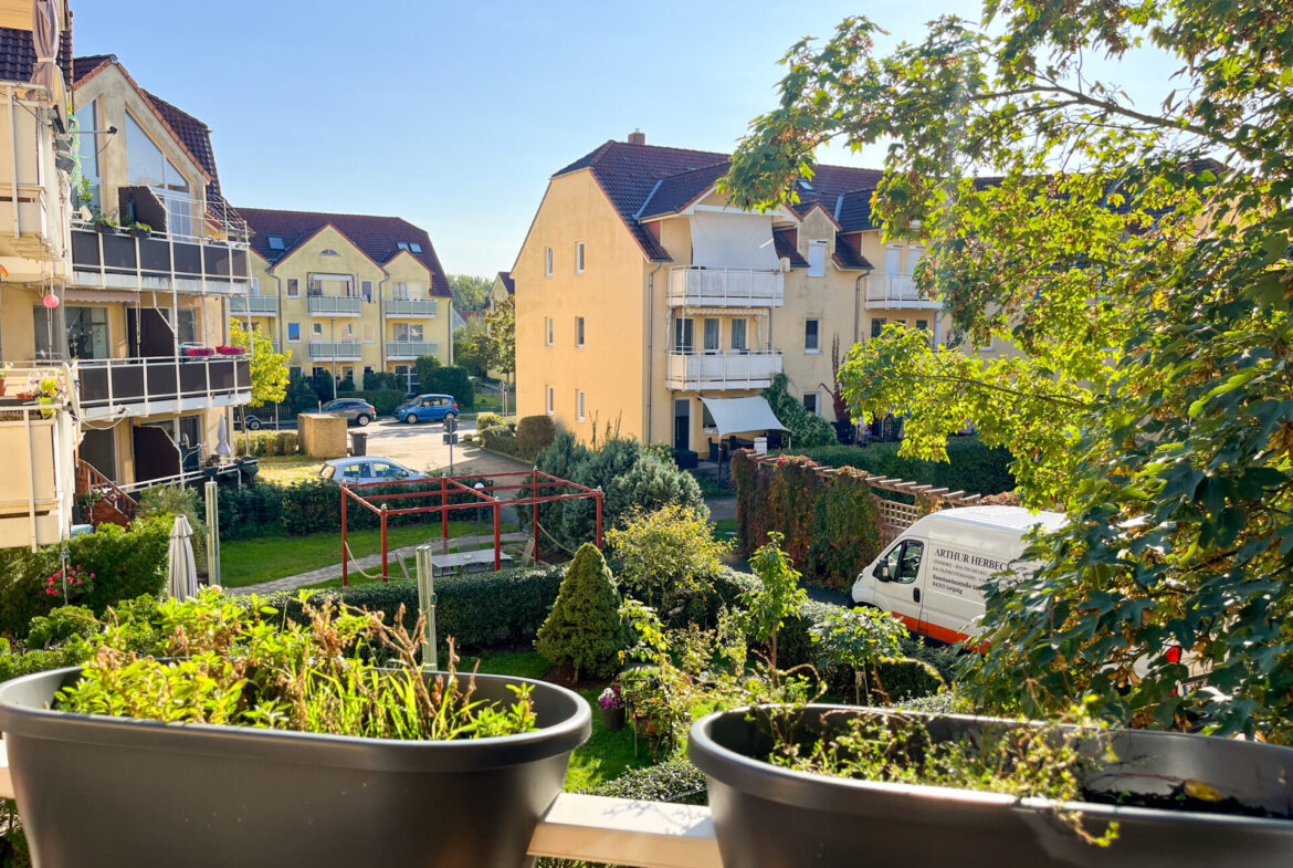 Blick vom Balkon