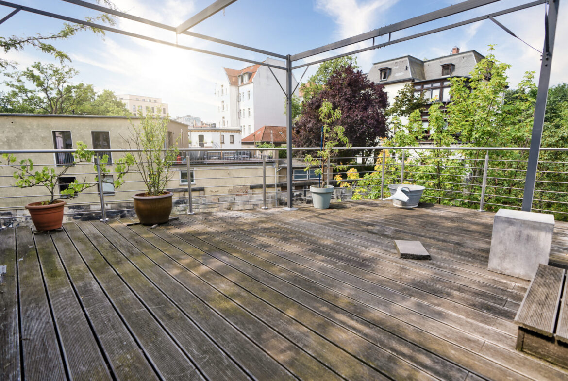 Großartige Dachterrasse