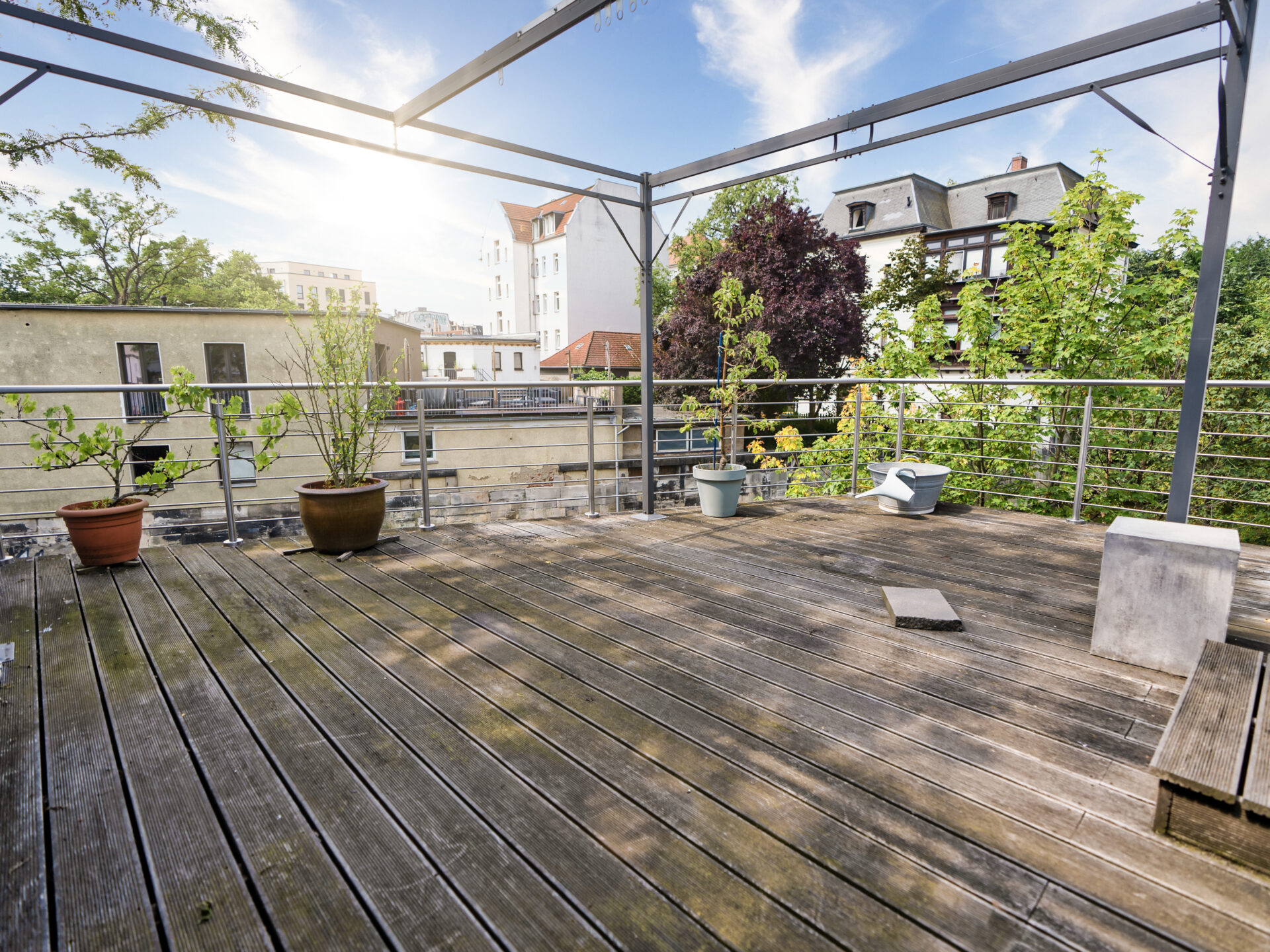 Großartige Dachterrasse