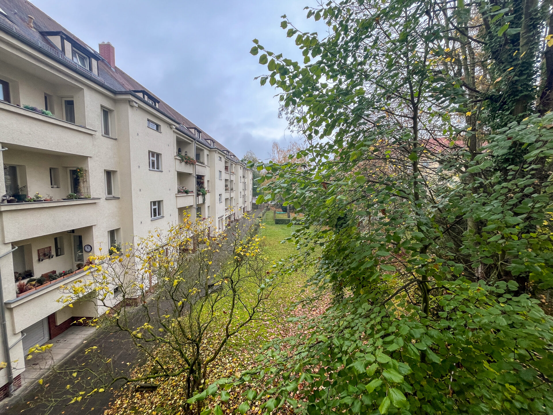 Blick vom Balkon