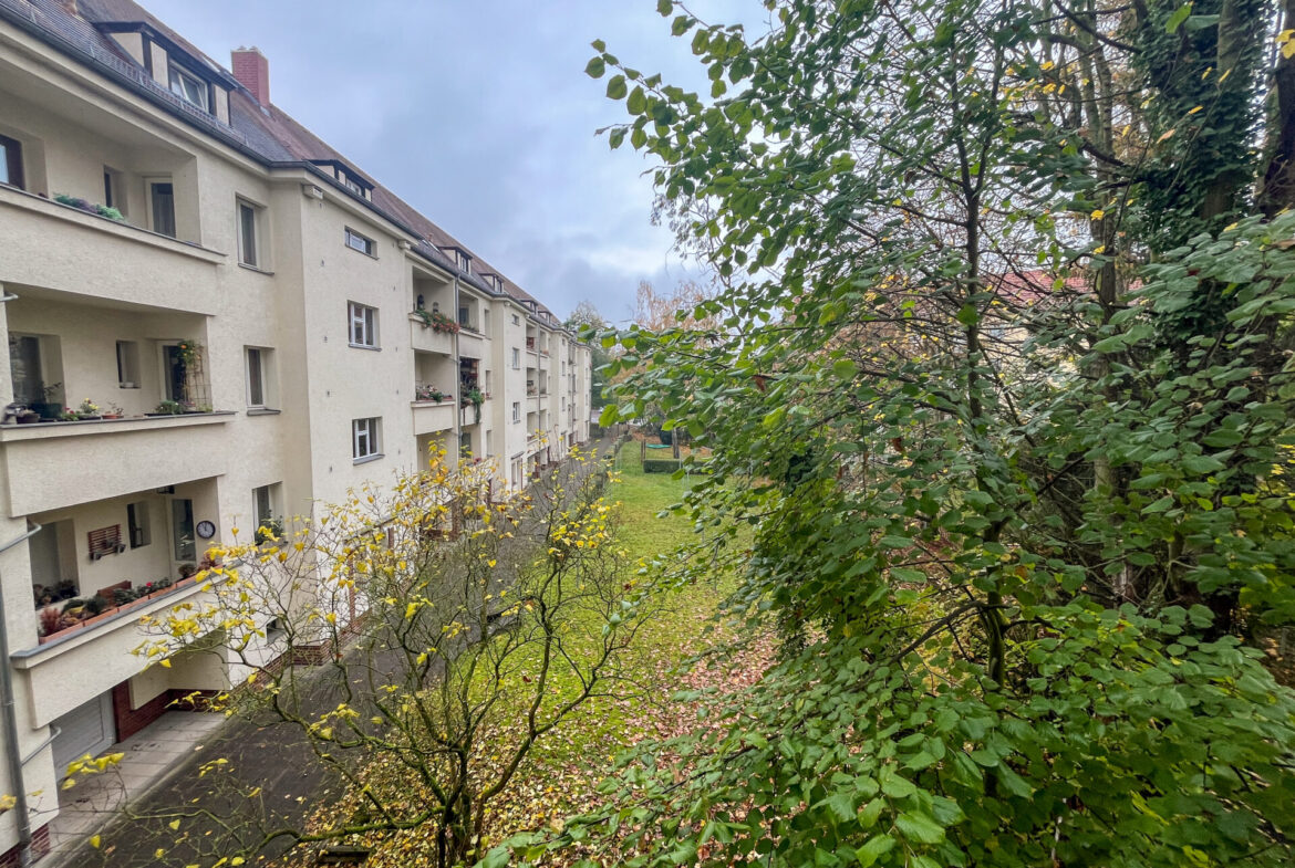 Blick vom Balkon