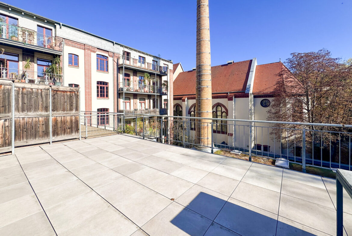 Riesige Dachterrasse