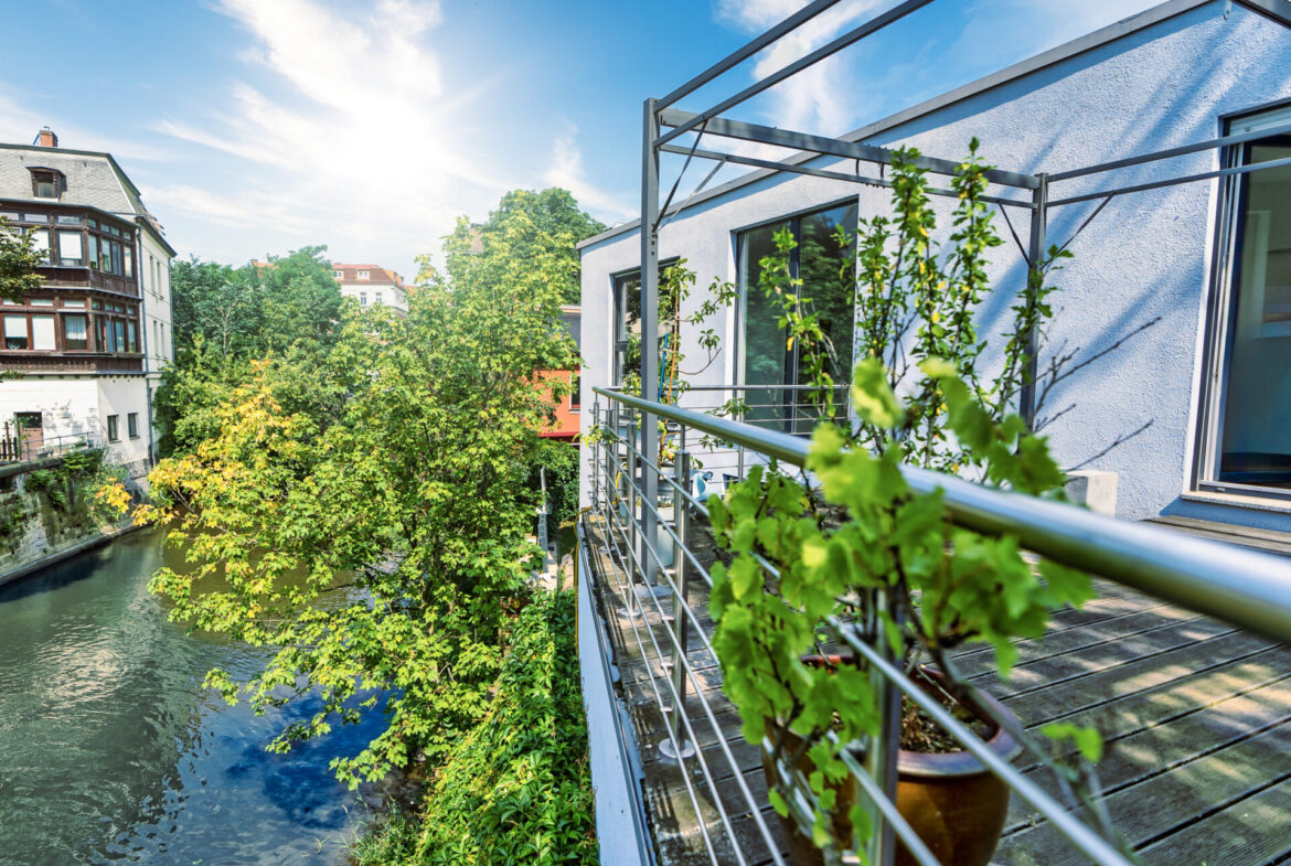 Seitenansicht Dachterrasse