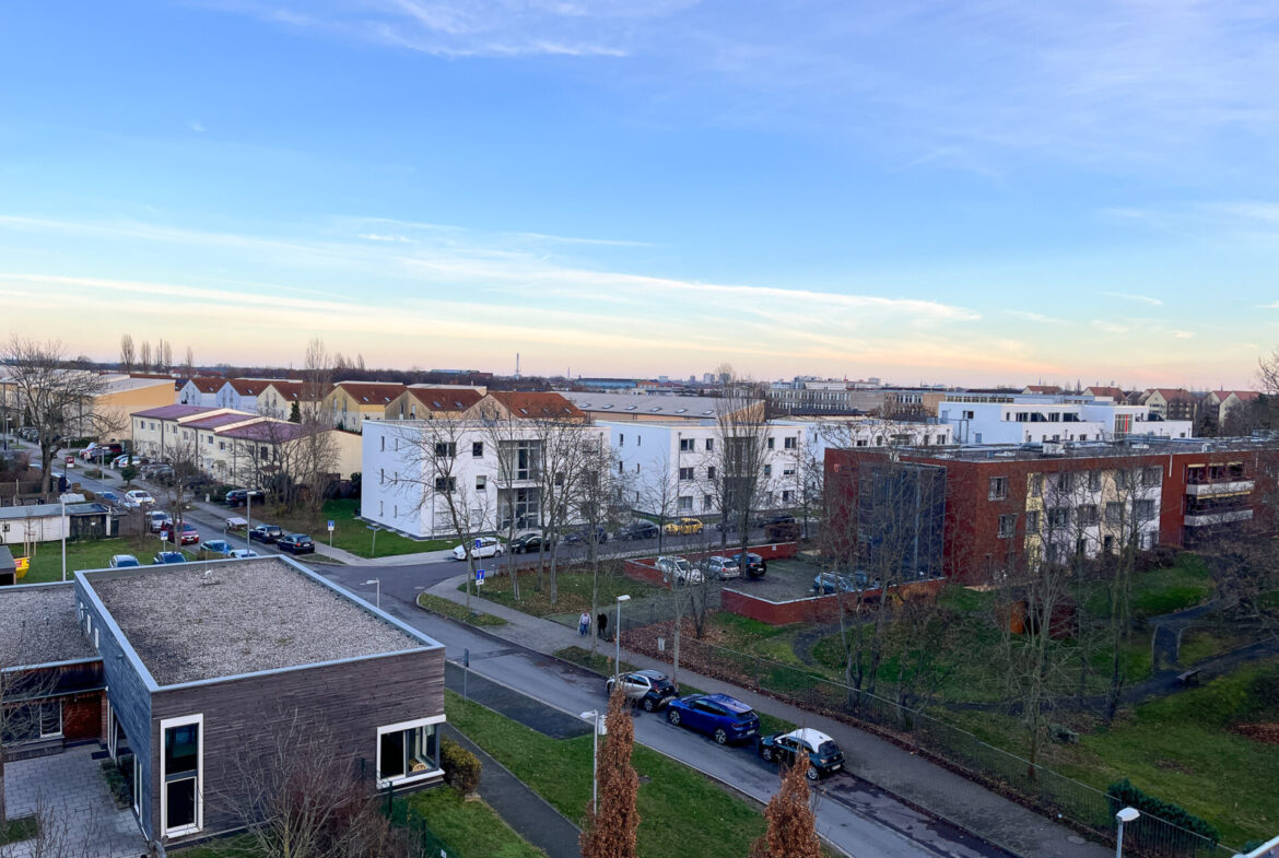 Blick vom Balkon