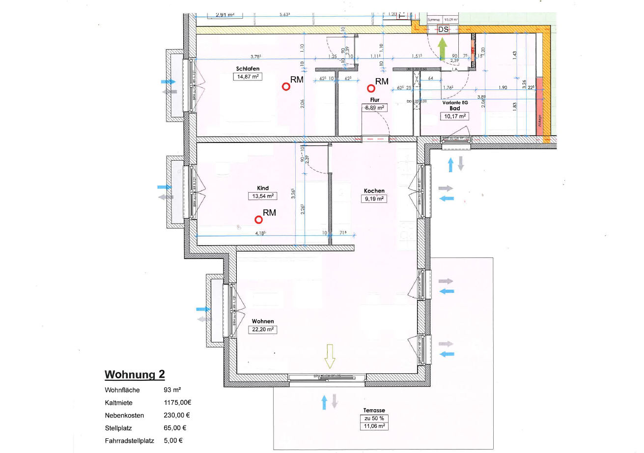 Grundriss WE 2 - EG