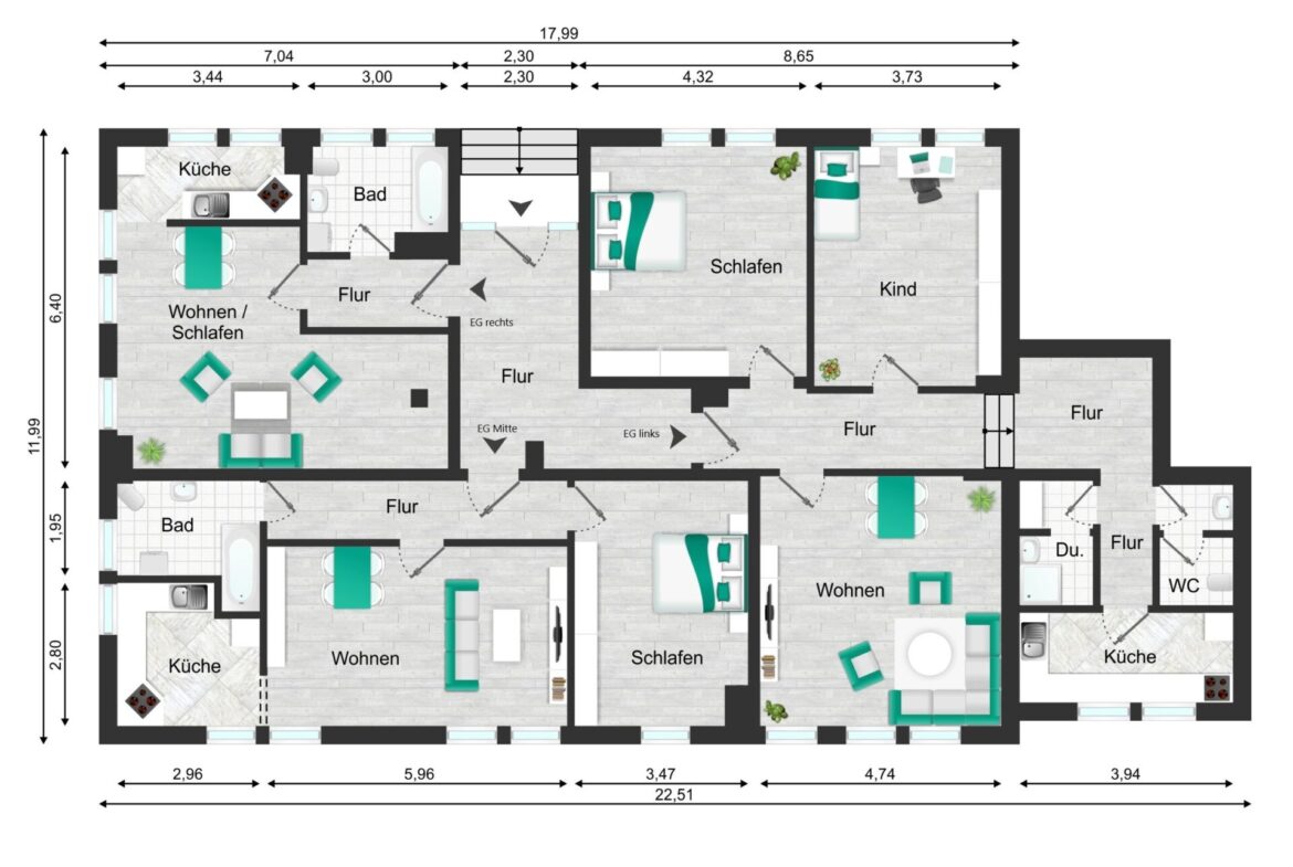 Grundriss EG gesamt Hausnr. 9 