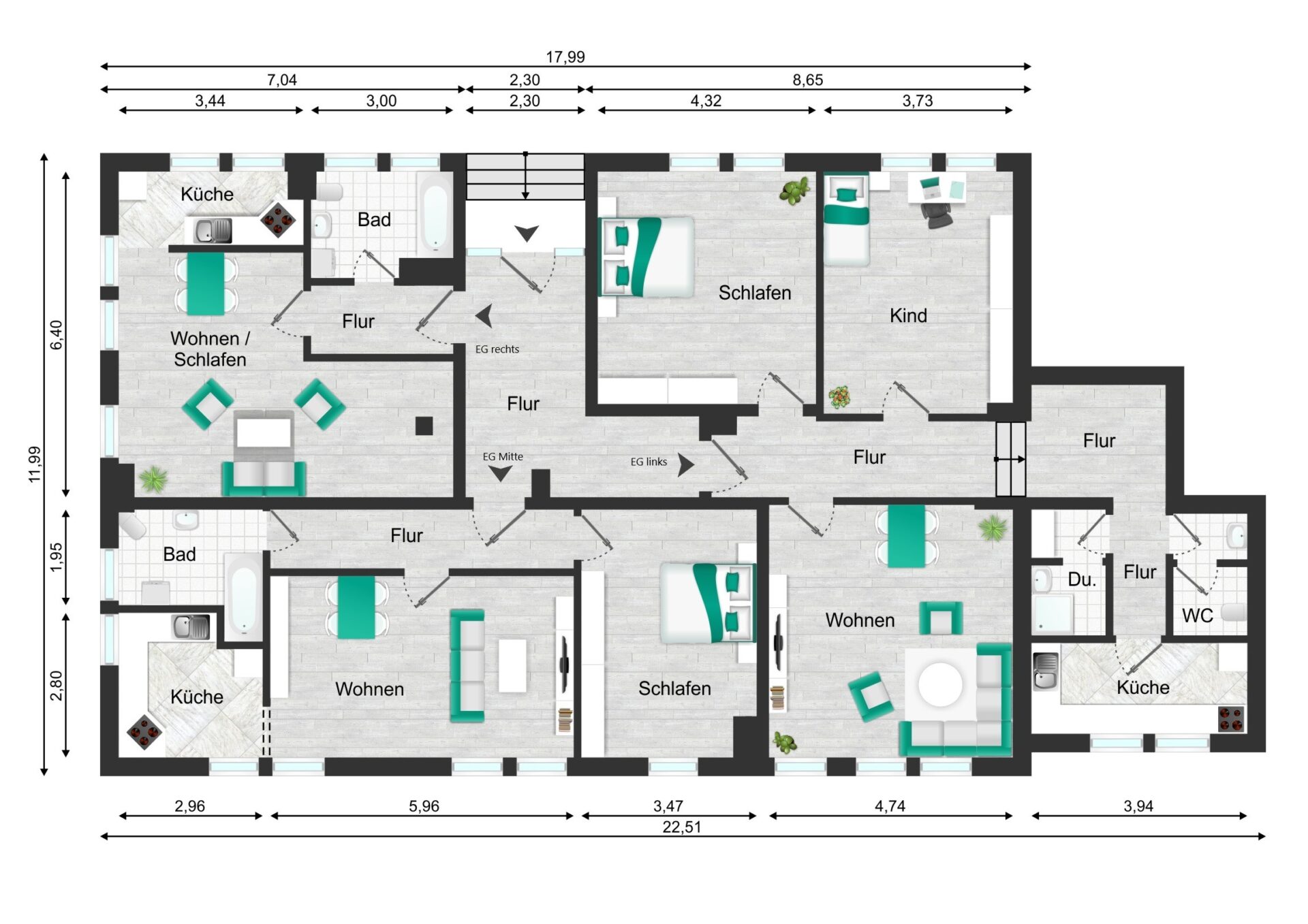 Grundriss EG gesamt Hausnr. 9 