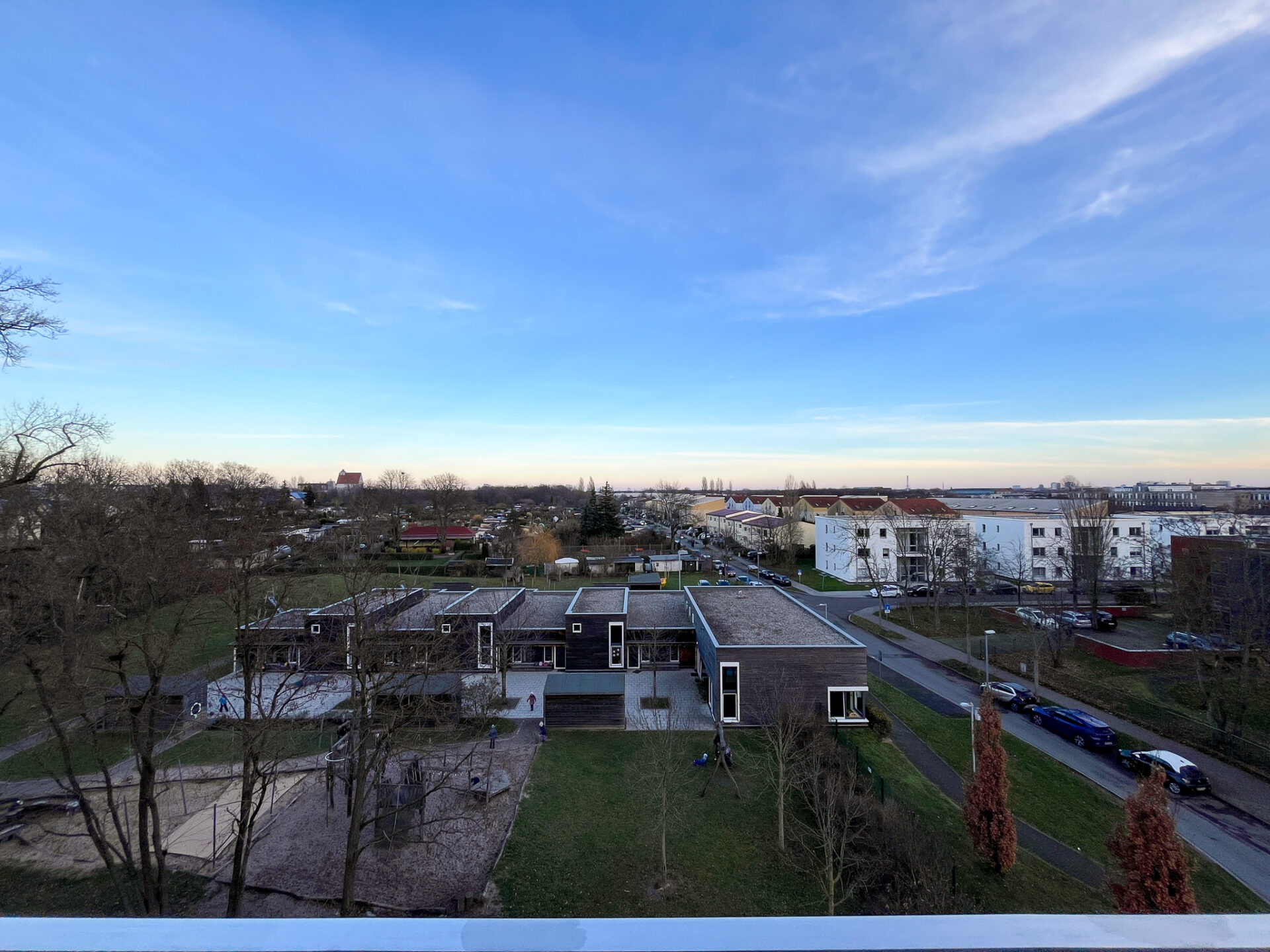 Blick vom Balkon