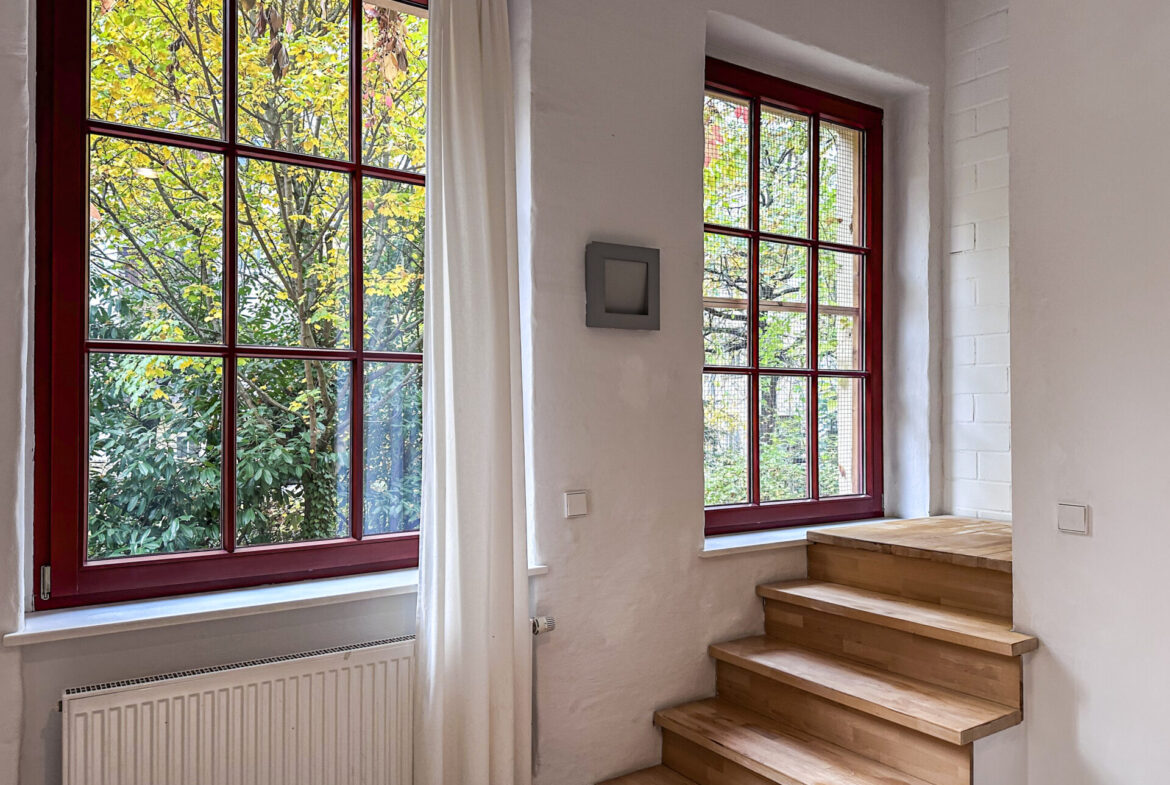 Riesige Fenster in der ganzen Wohnung