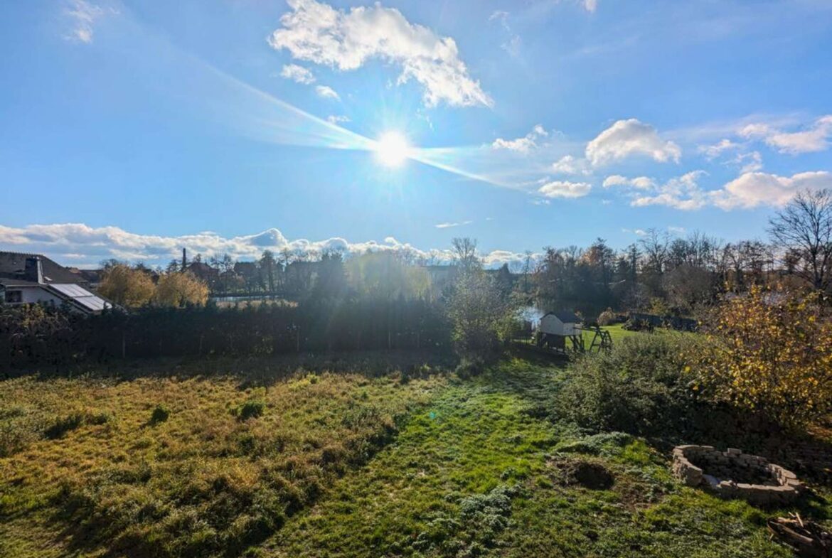 Herrlicher Weitblick über den Dorfteich