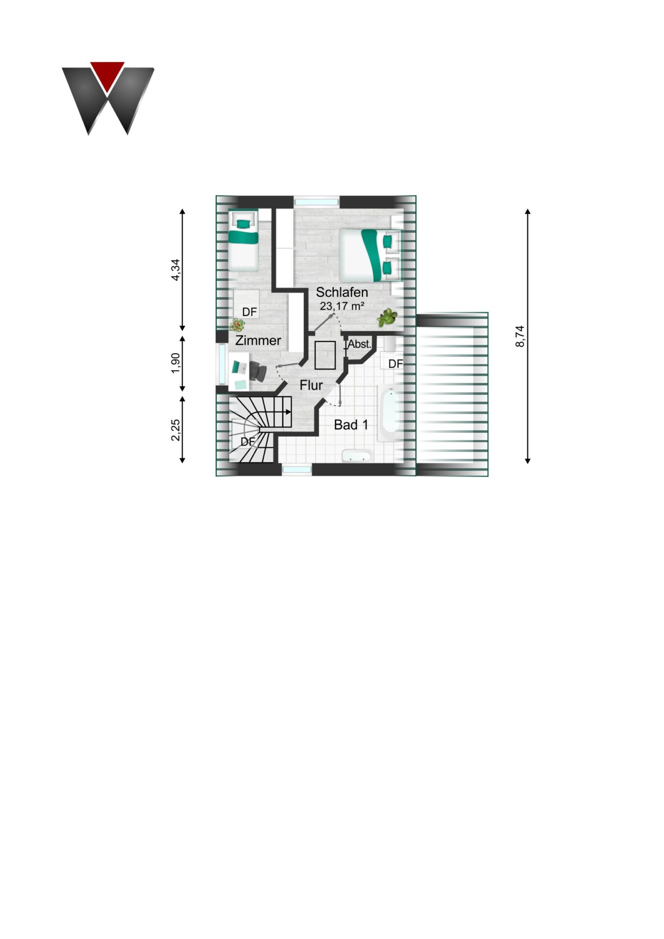 Grundriss DG Haupthaus