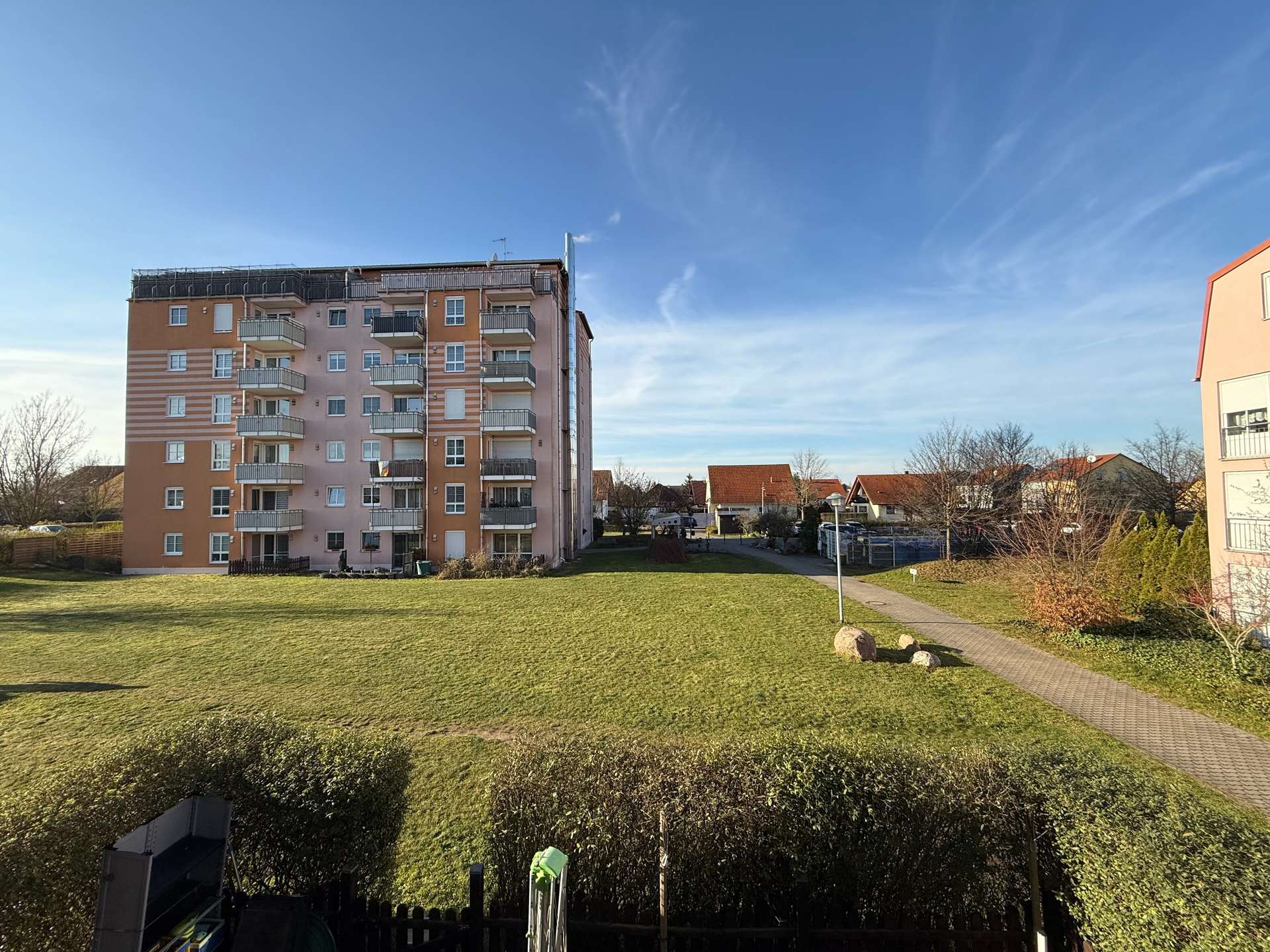 Ausblick vom Balkon