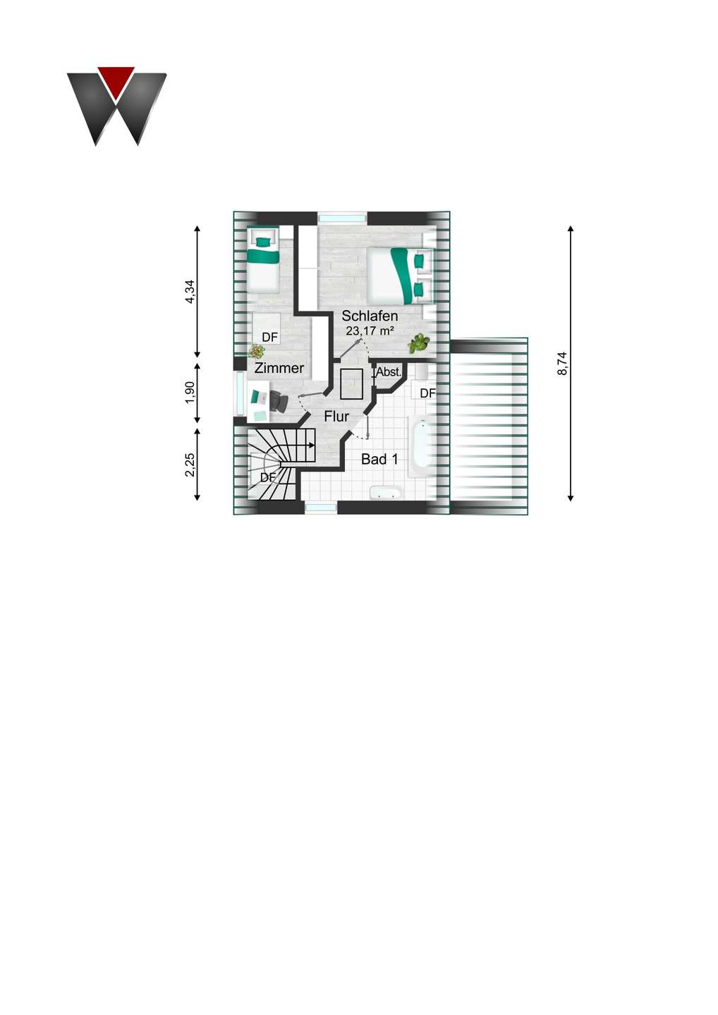 Grundriss DG Haupthaus