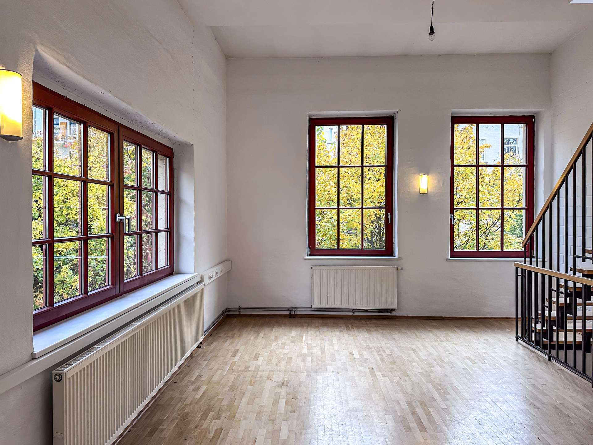 Riesige Fenster von 3 Seiten