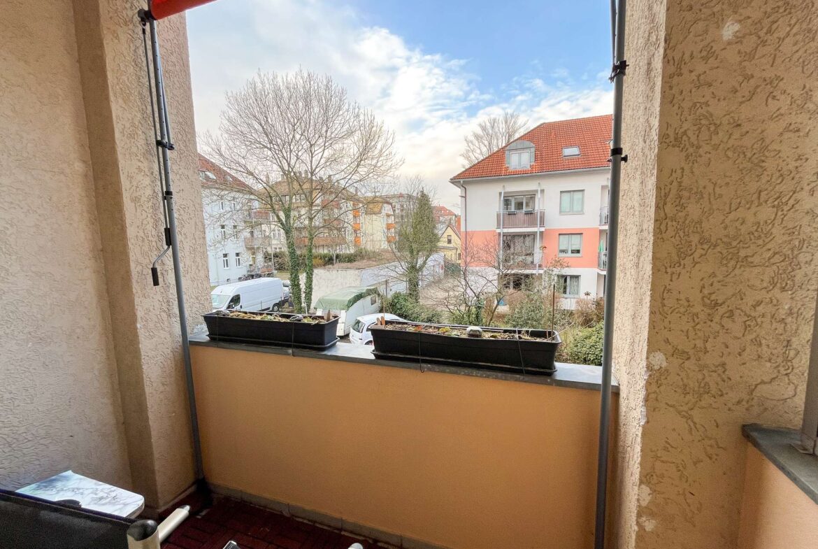 Blick vom Balkon