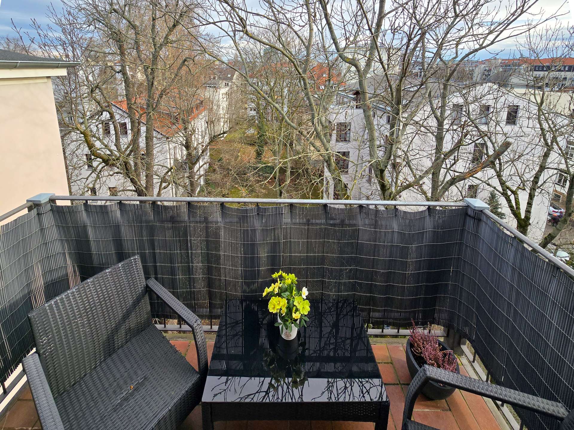 gemütlicher Balkon