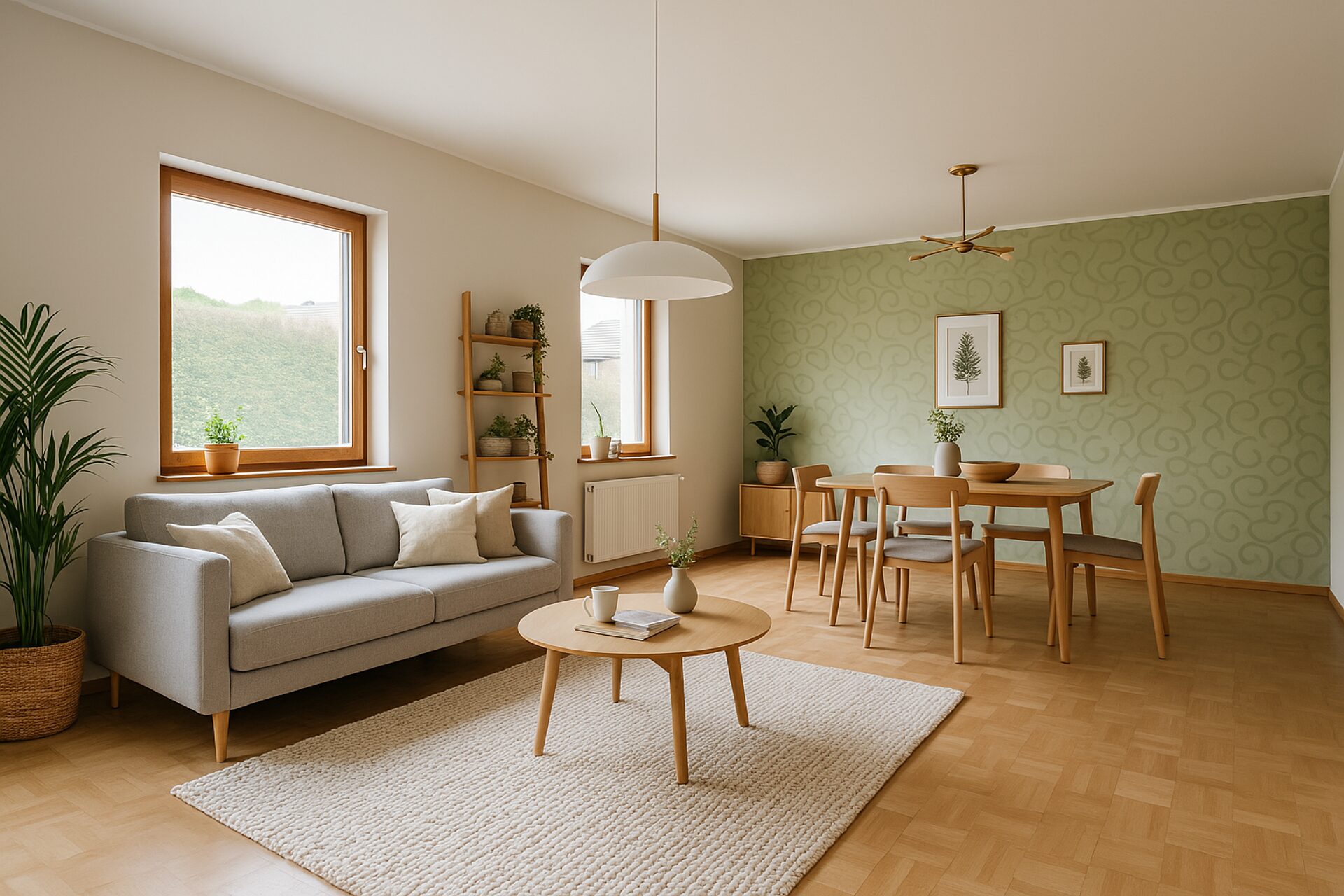 Wohnzimmer (digital möbliert)