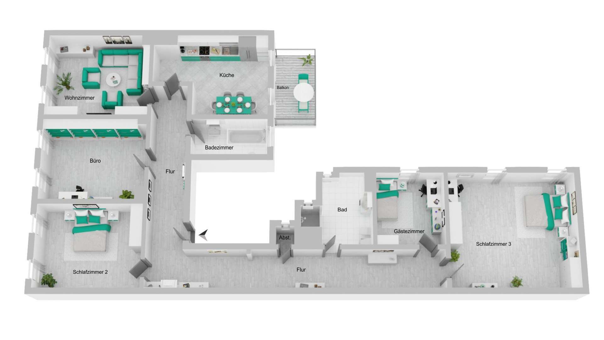 Grundriss - ca. 175 qm Wohnfläche