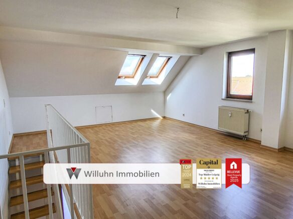 Obergeschoss mit vielen Fenstern