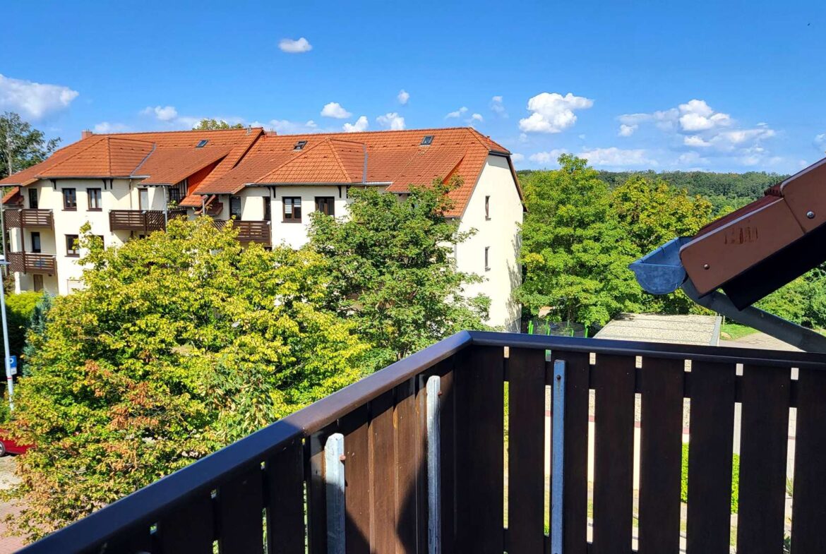 Ausblick vom Balkon