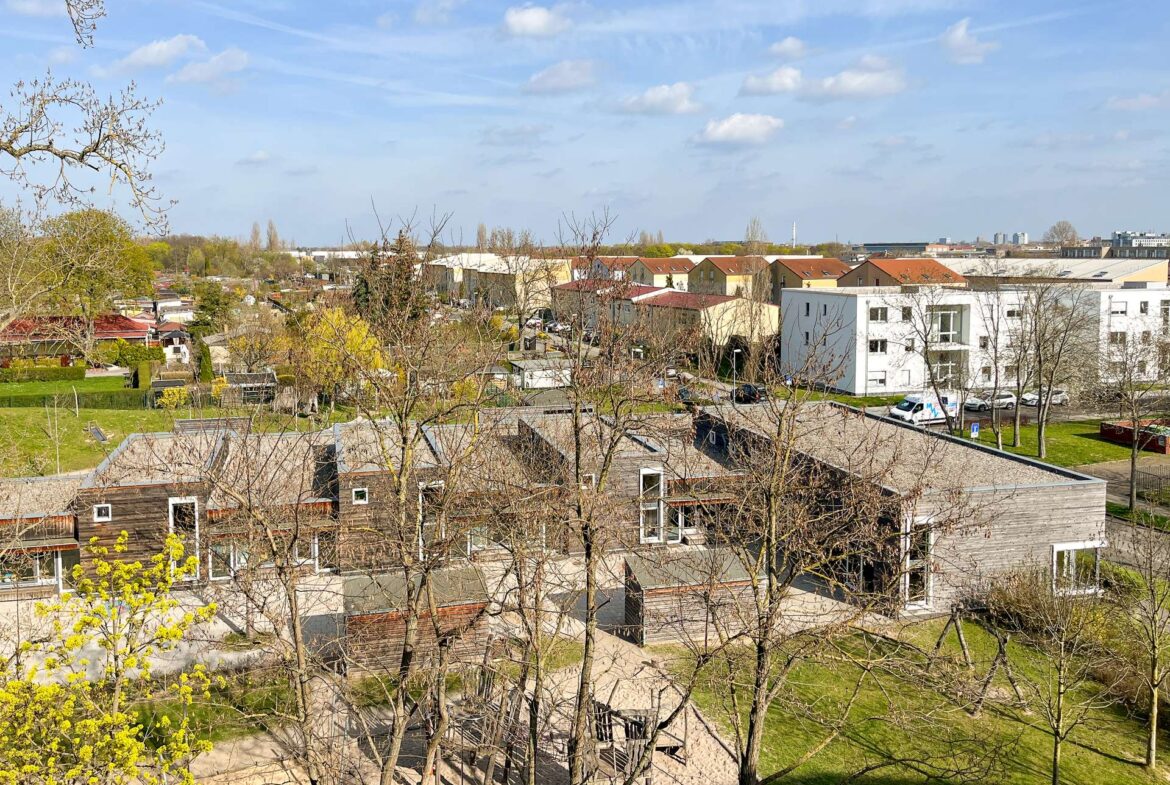 Blick vom Balkon