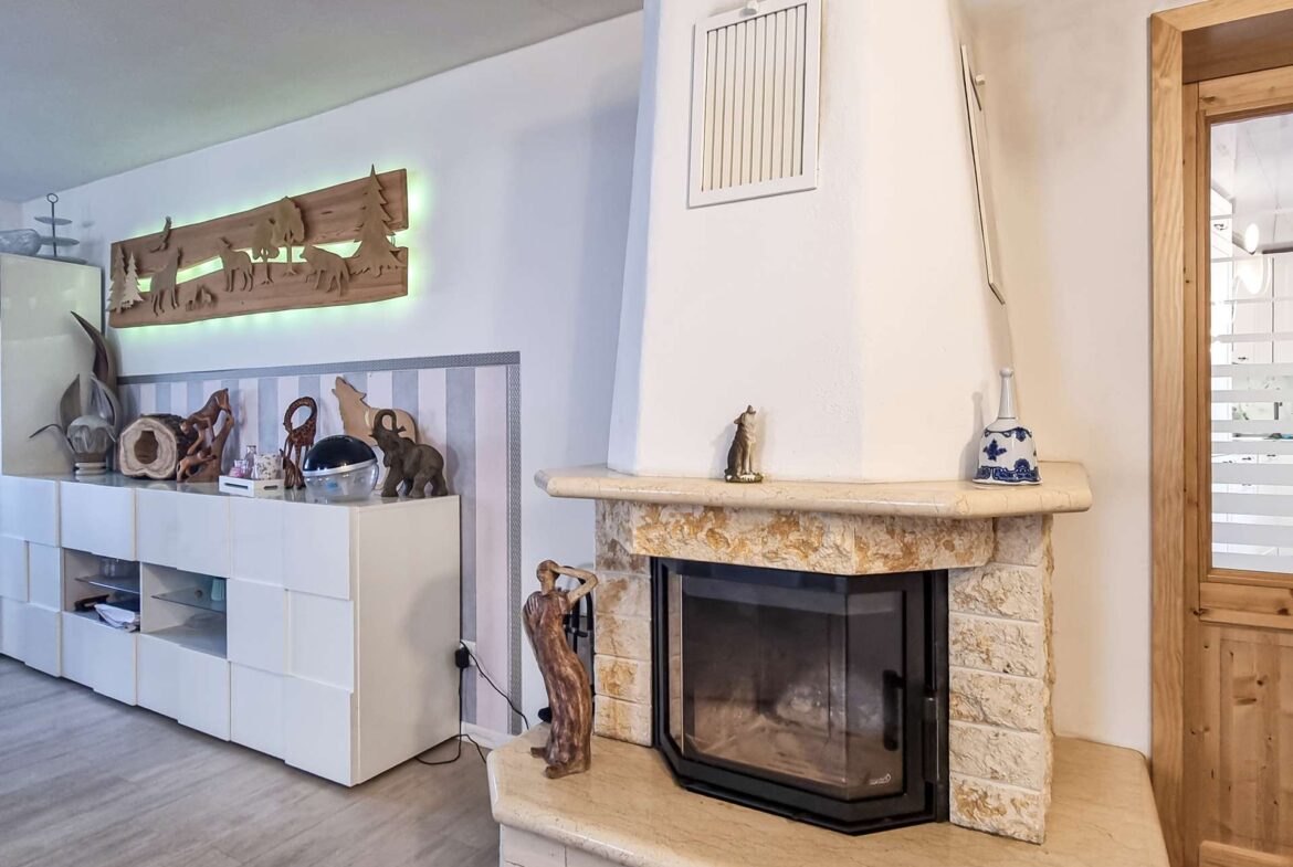 Kamin im Wohnzimmer